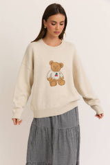 Teddy Bear Cherry Sweater