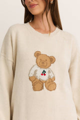 Teddy Bear Cherry Sweater