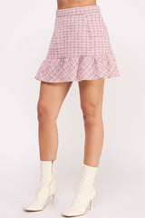 Tweed Mini Skirt