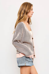 Ribbed Knit Cardigan