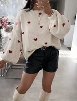 Knitted Heart Sweater