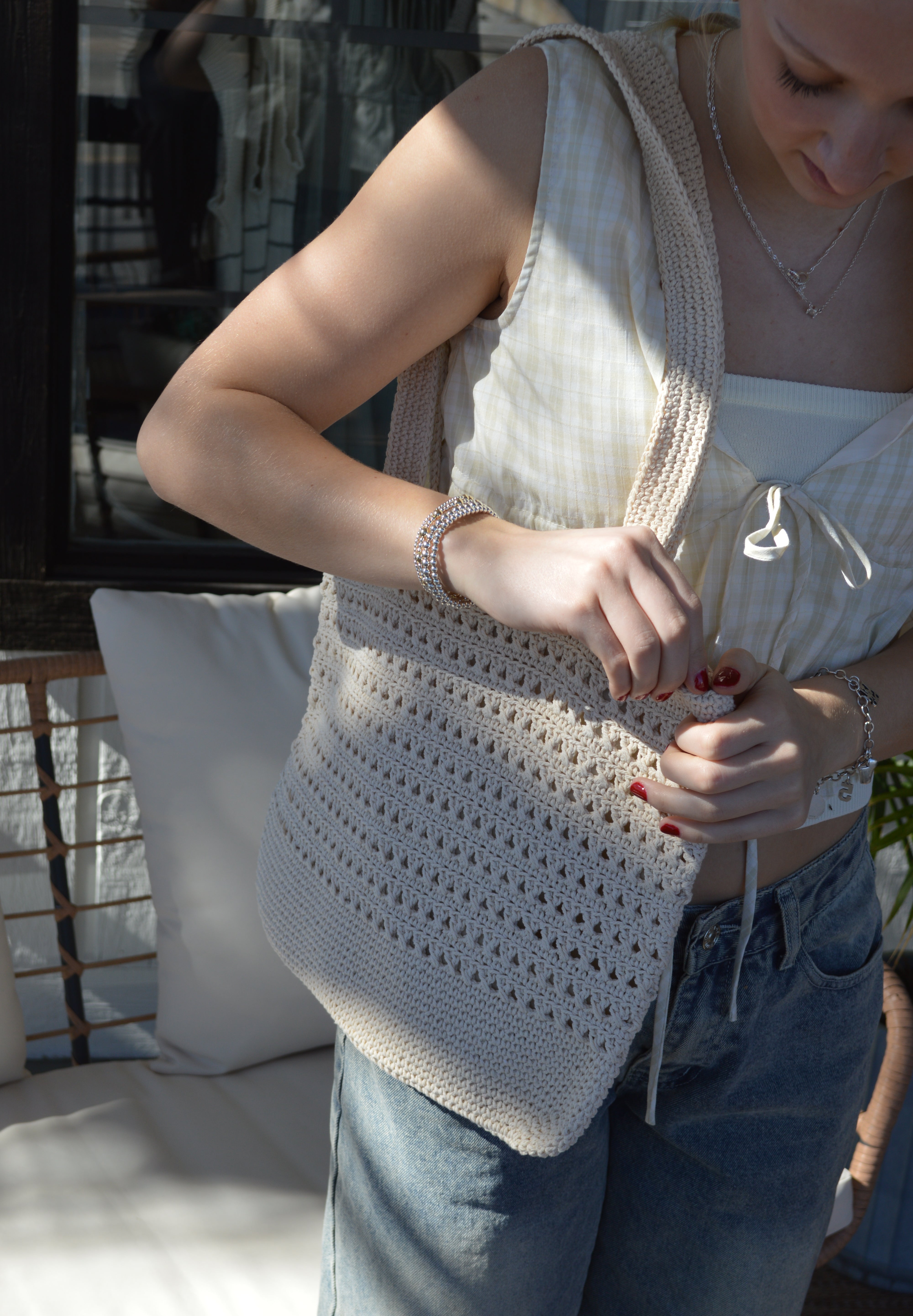 Woven Shoulder Bag