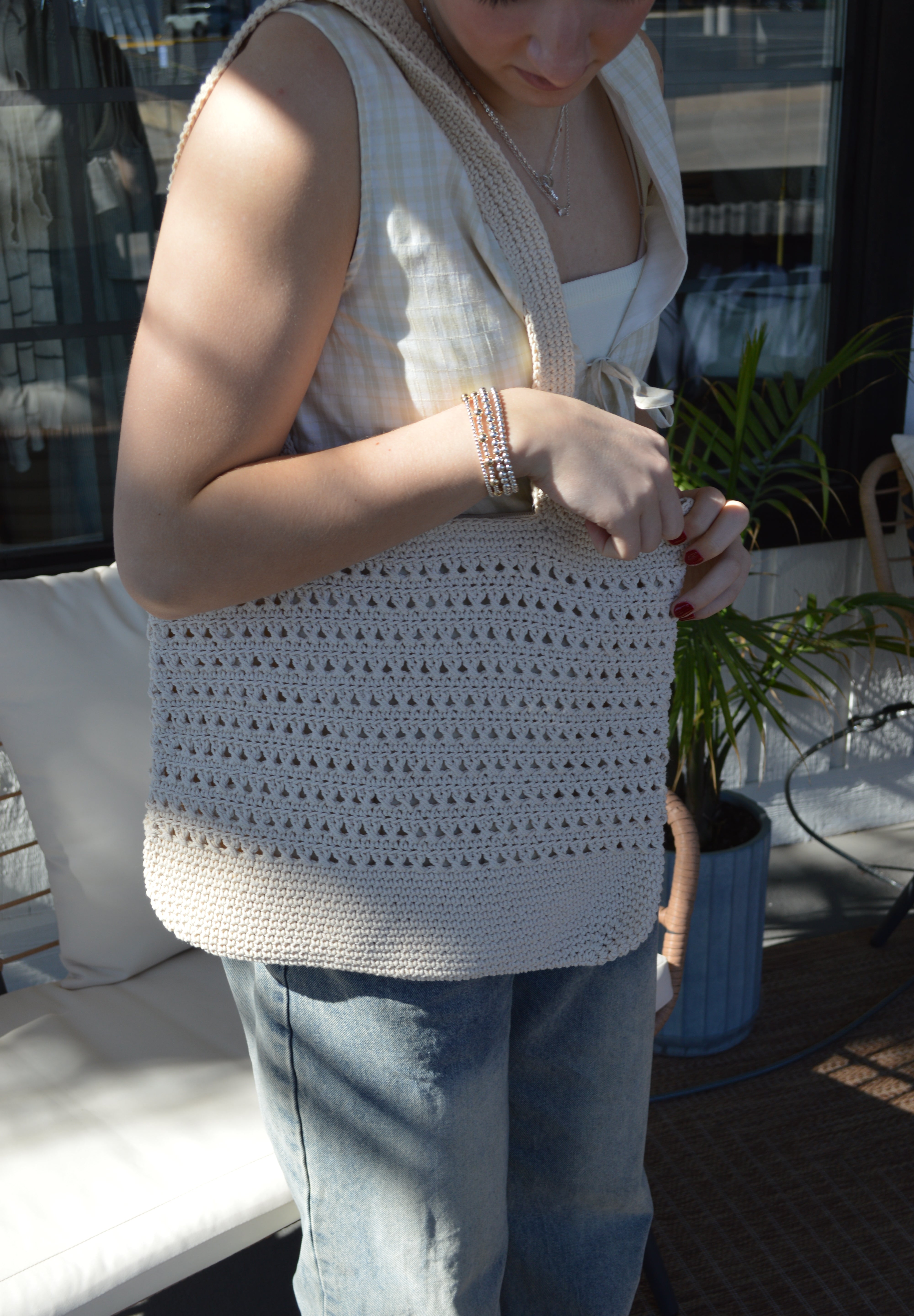 Woven Shoulder Bag