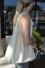 Soft Shoulder Bag - Ivory