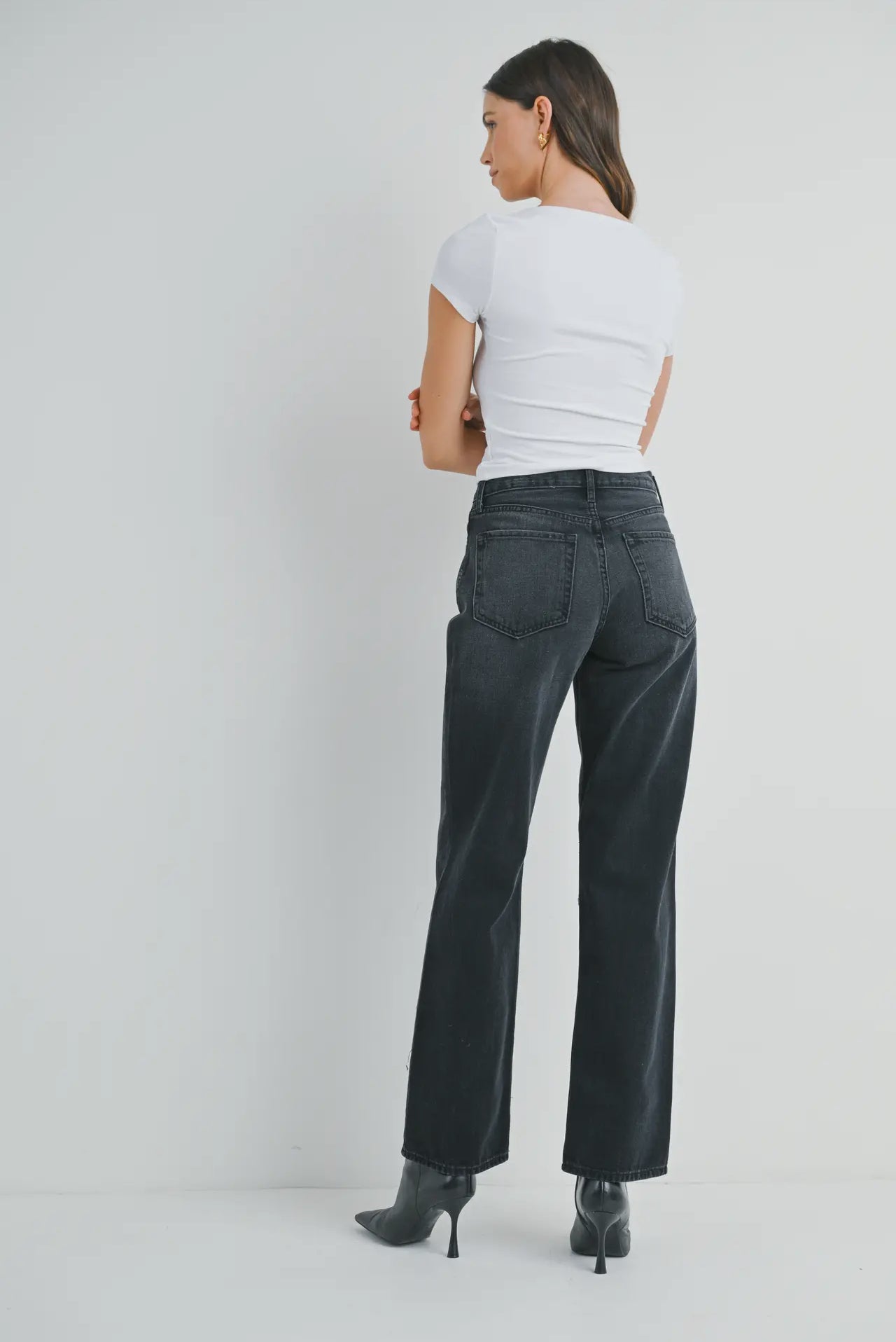 Relaxed Vintage Straight Leg Jean in Washed Grey