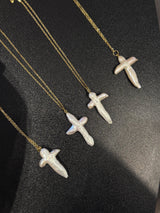 Pearl Cross necklace