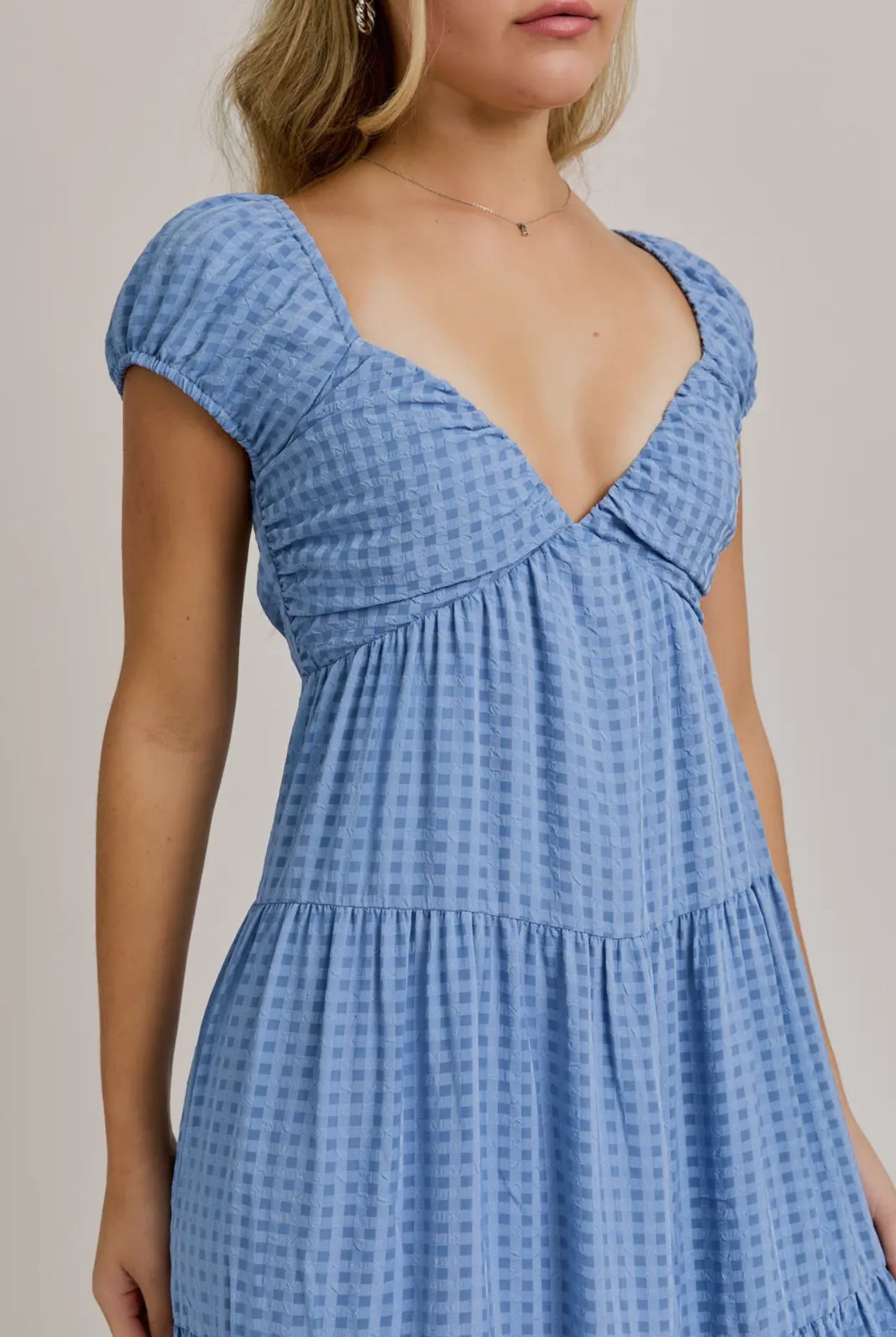 Pleated Tiered Dress