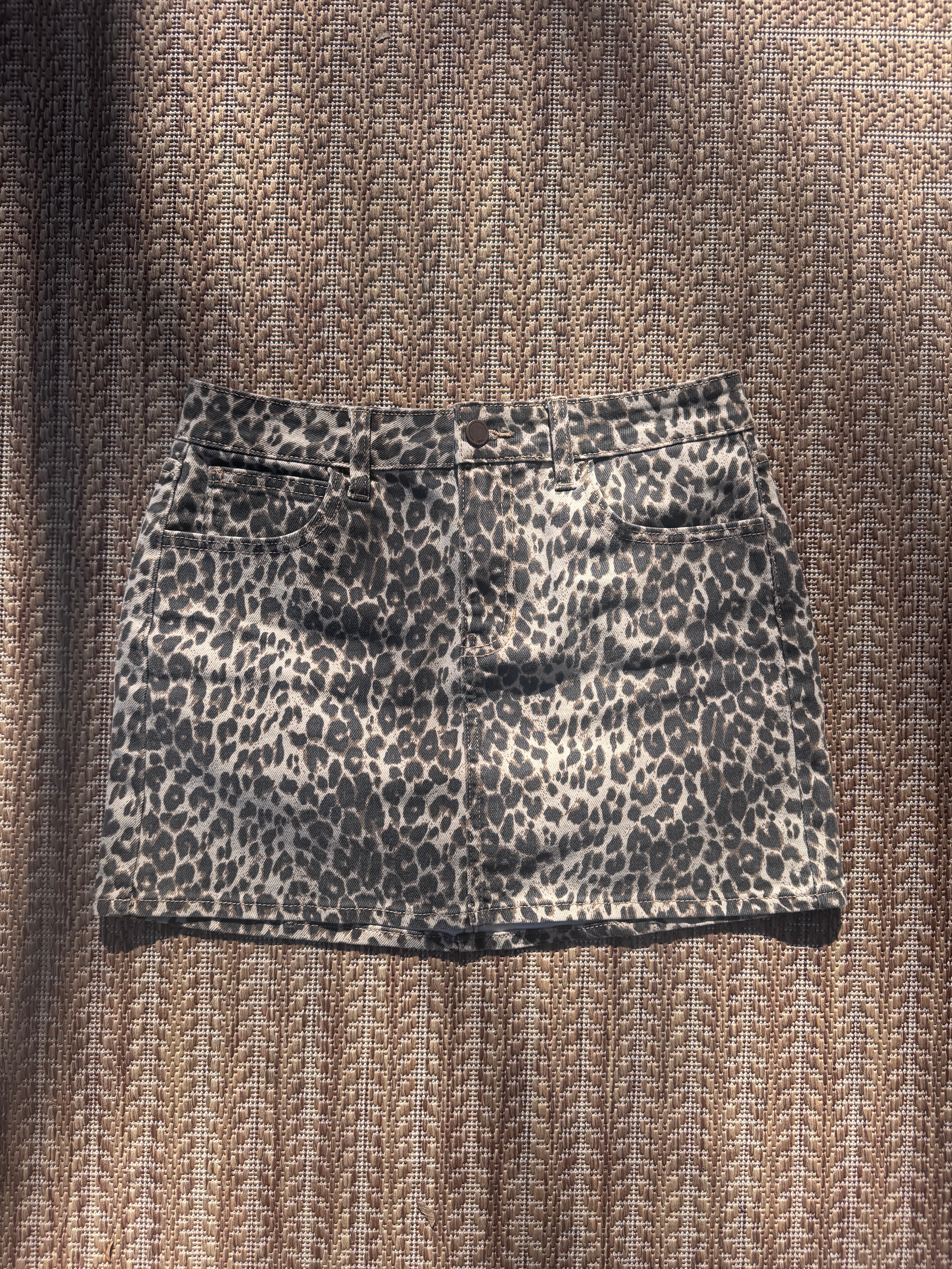 Leopard Mini Skirt