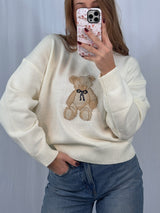 Teddy Bear Crew Neck Sweater