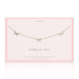 Beautiful Bows - 3 Bow Necklace - Silver