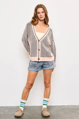 Ribbed Knit Cardigan