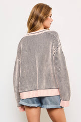 Ribbed Knit Cardigan