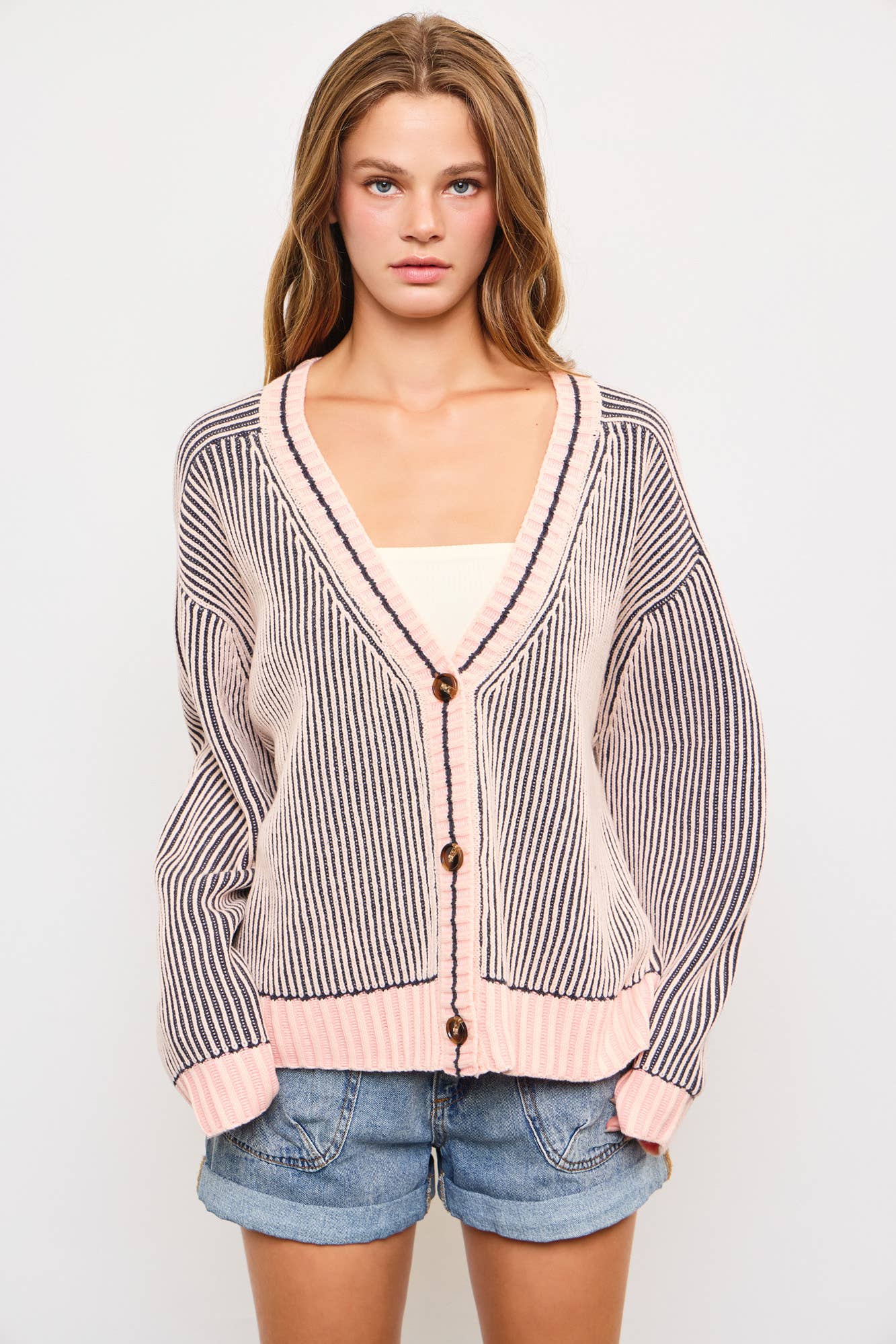 Ribbed Knit Cardigan